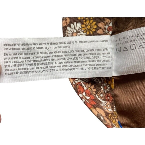 Hollister Womens Retro Floral Flare Pants Size M Boho 70s Y2K Hippie Mushrooms - Picture 8 of 13